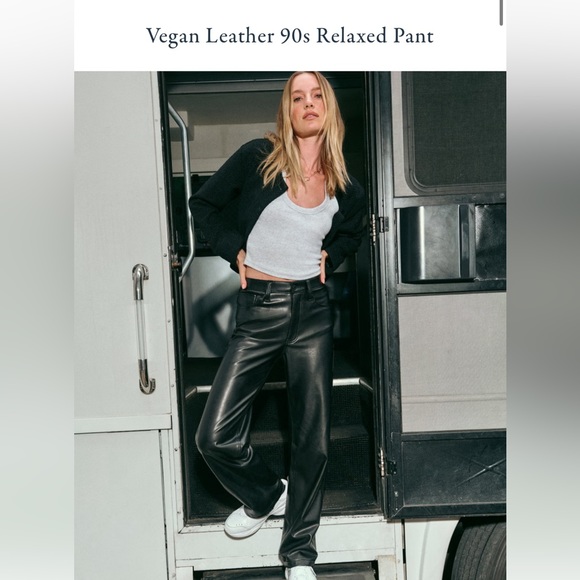 Abercrombie Leather 90’s Relaxed Pant - Picture 1 of 4